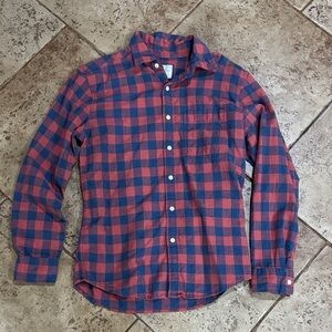 American Eagle Outfitters Red and Blue Plaid Shirt